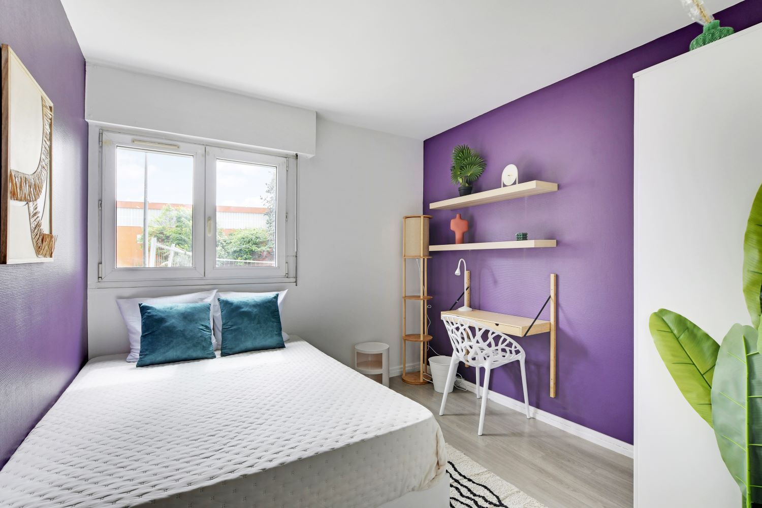 Chambre violette de 10 m² - KRB33