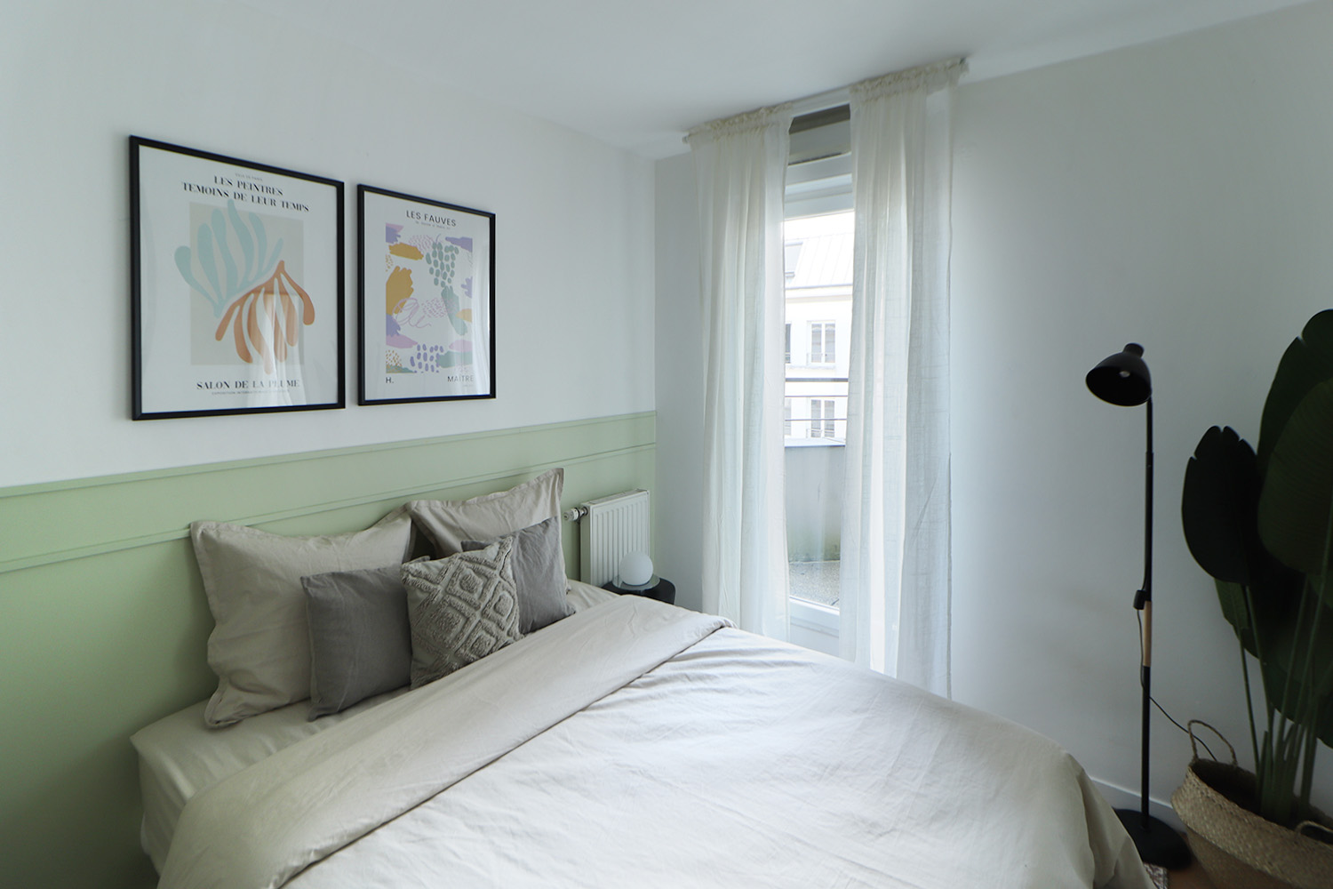 Chambre de 11 m² avec balcon à louer dans un grand appartement en coliving à Saint-Denis - SDN54
